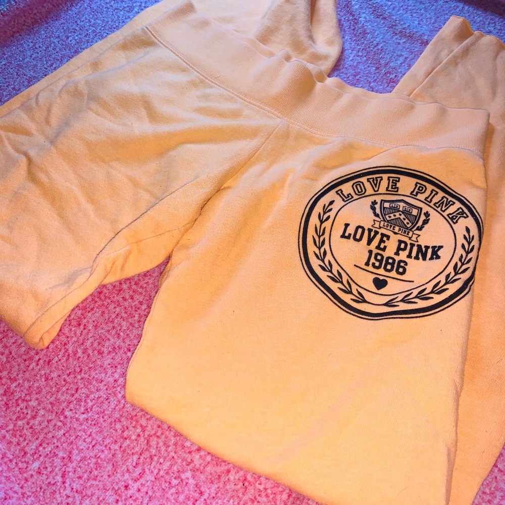 PINK flare sweatpants size small
